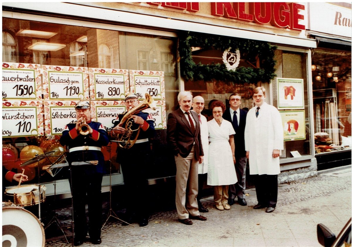 Als Feiern noch analog stattfand: 25.Jahre Fleischerei Kluge - 1984